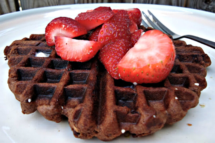 Chocolate Belgian waffles